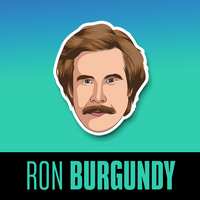 Ron Burgundy (Anchorman) air freshener